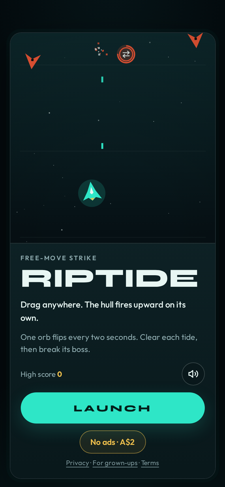Riptide title screen